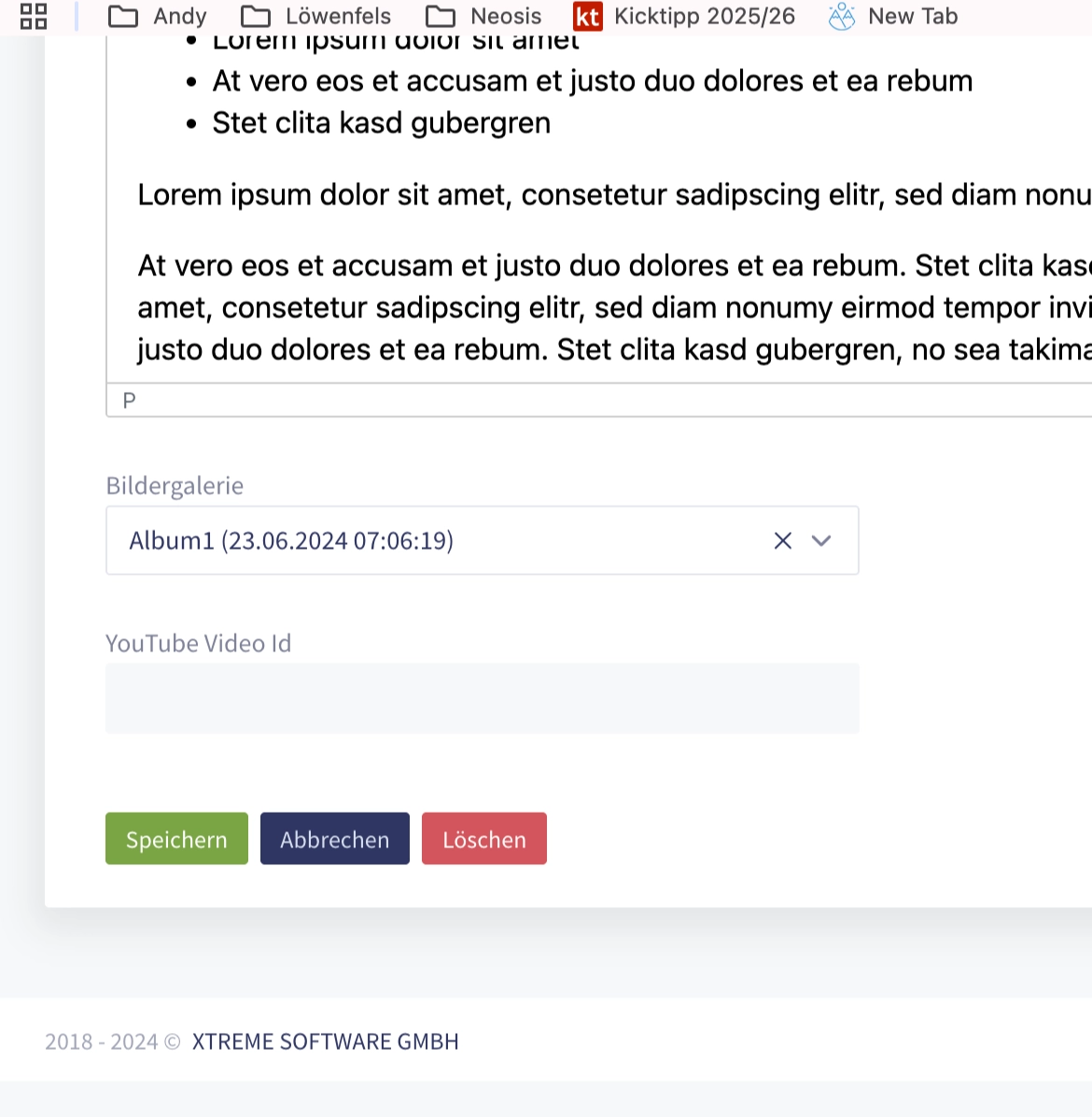 Clubhouse: Newsartikel erstellen