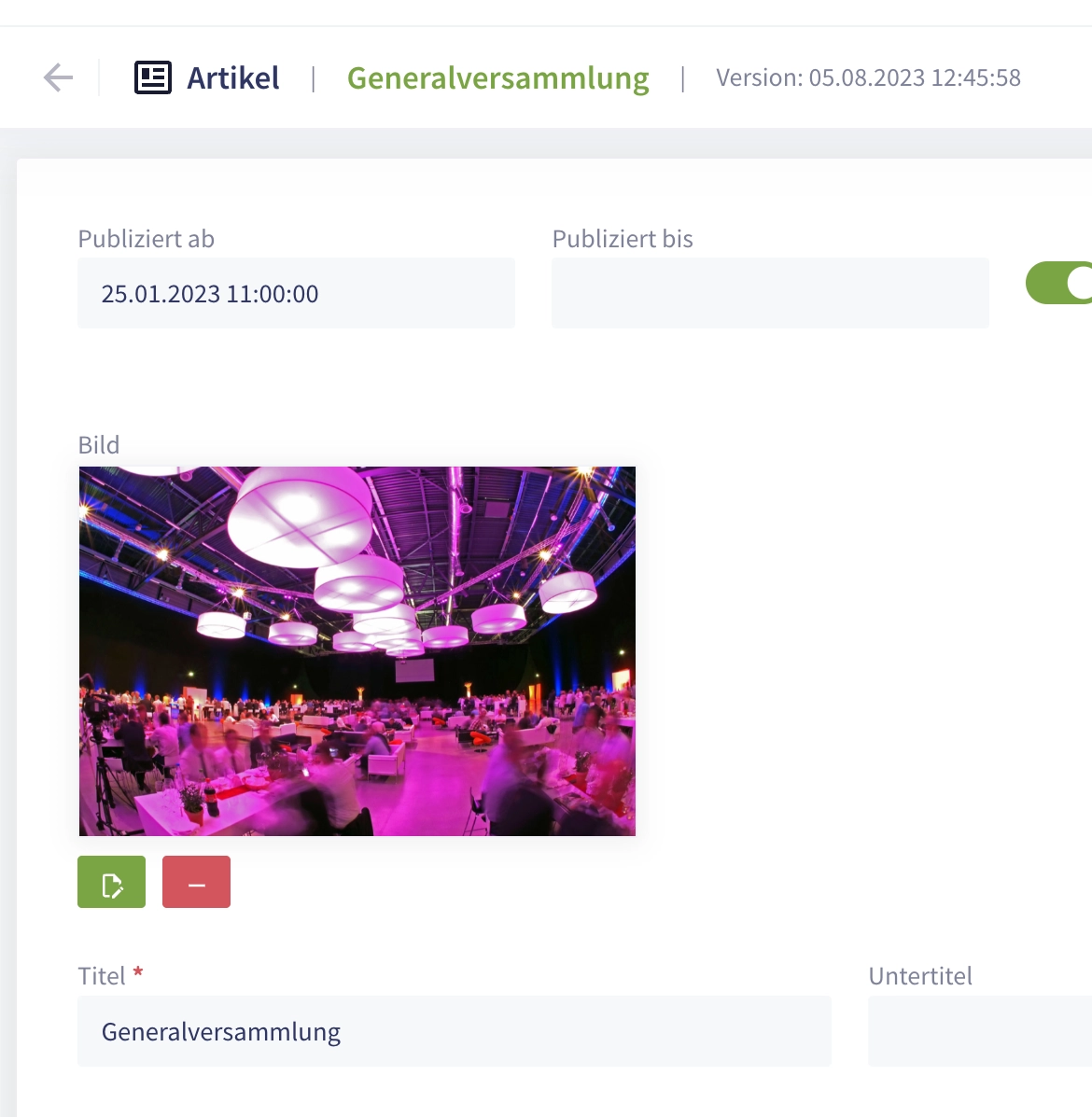 Clubhouse: News publizieren